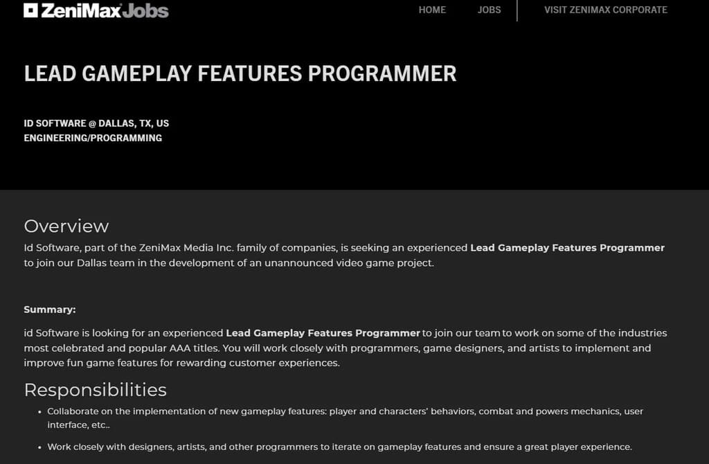 Vacante en id Software