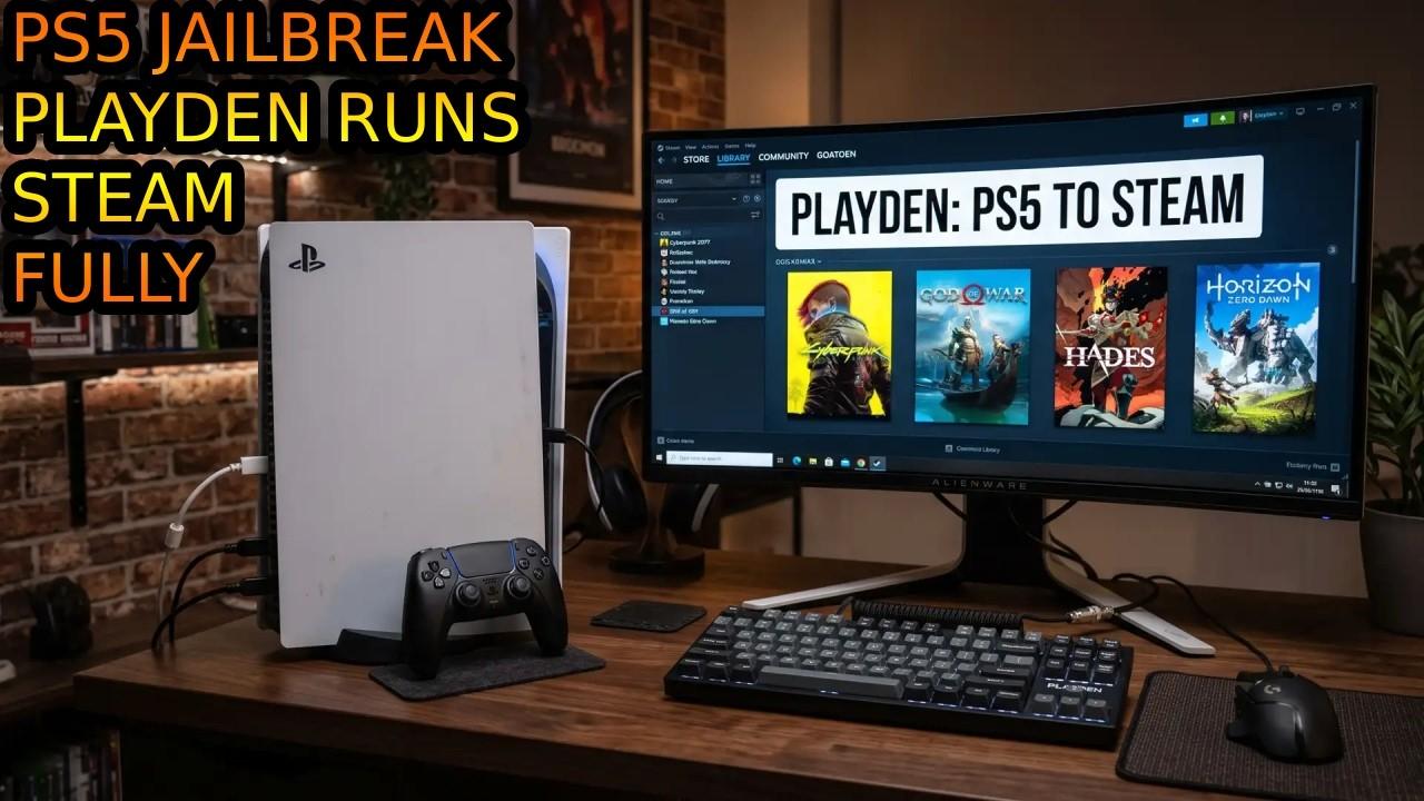 PS5 Jailbreak Playden Runs Steam Games At 4K 120FPS.