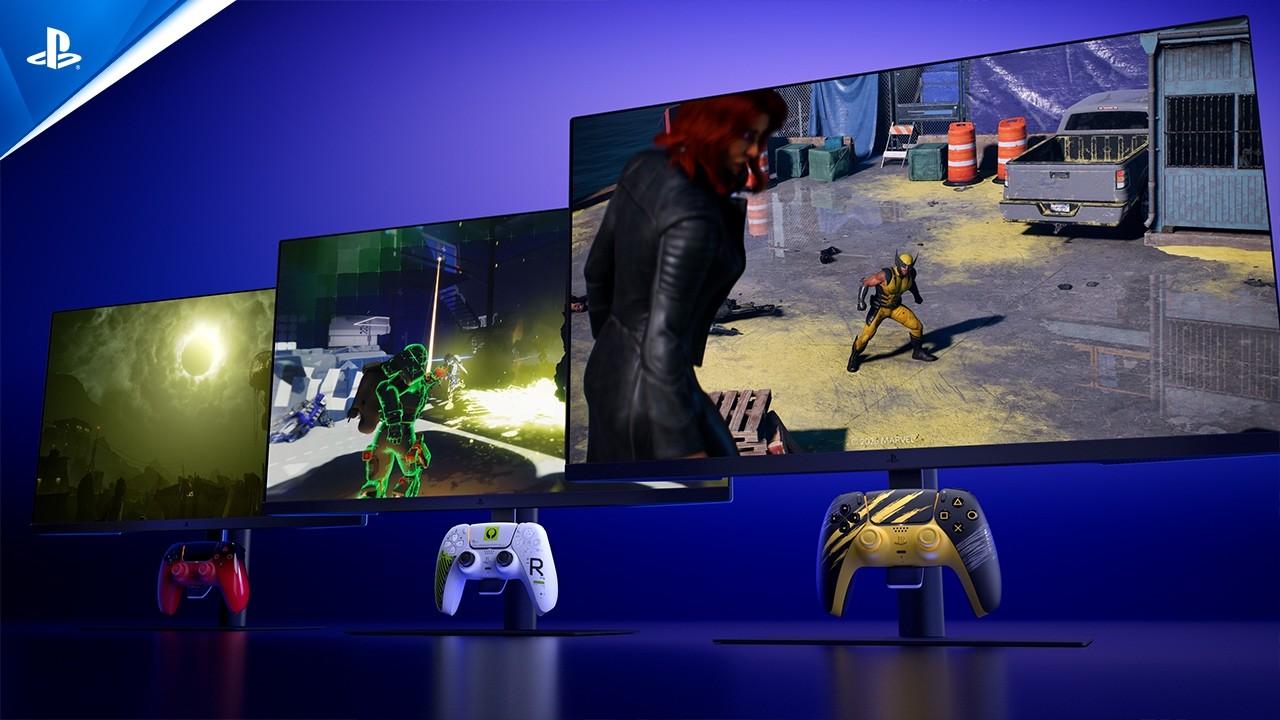 27" Gaming Monitor with DualSense Charging Hook - Launch Trailer | PlayStation