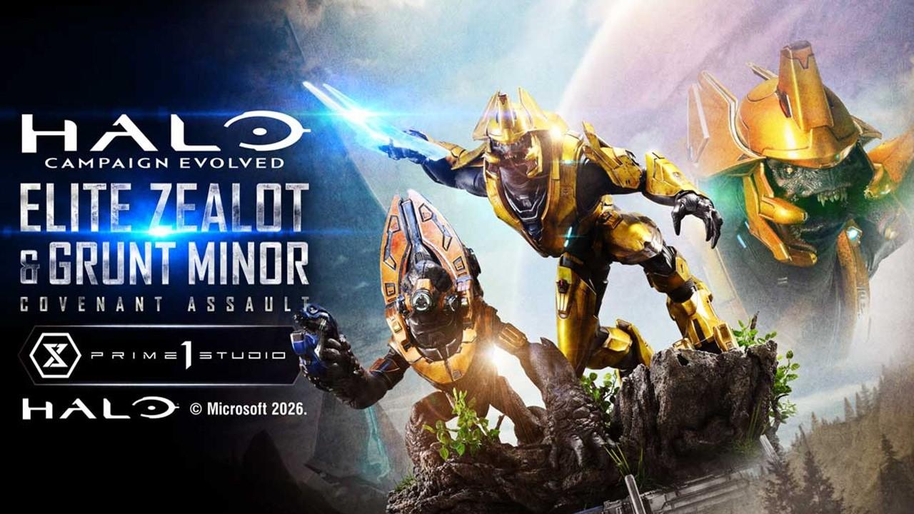 Elite Zealot &amp; Grunt Minor: Covenant Assault | Product PV | Prime 1 studio