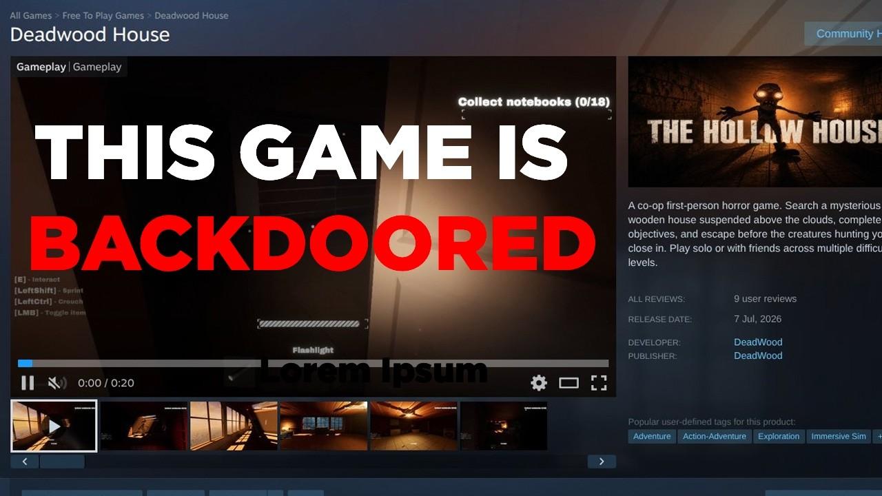 This "Steam Game" has a backdoor