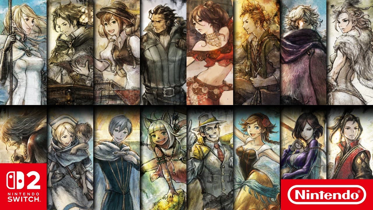 OCTOPATH TRAVELER & OCTOPATH TRAVELER II | Nintendo Switch 2 Release Date Announcement Trailer