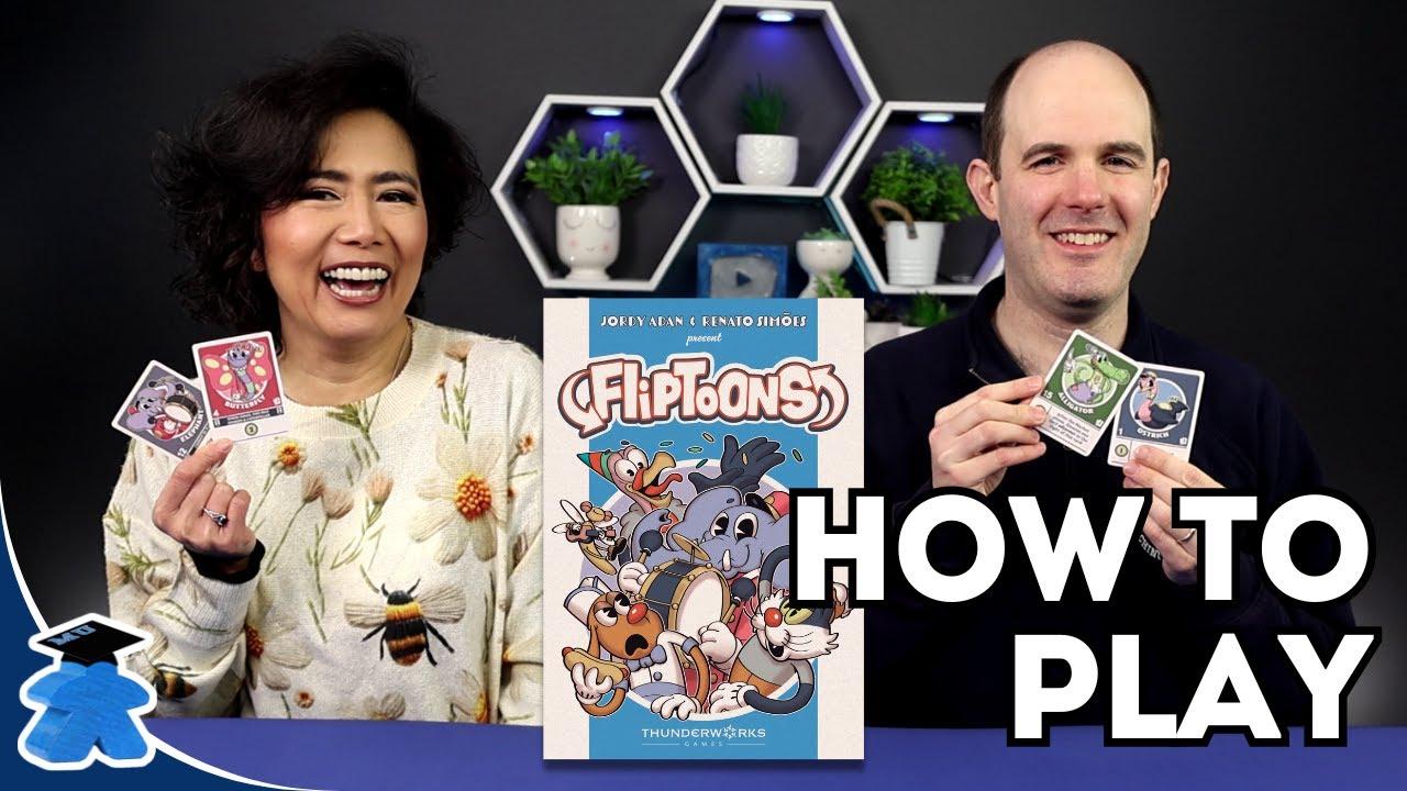Fliptoons + Big Button Expansion - How to Play. Complete, Clear, Concise Board Game Tutorial