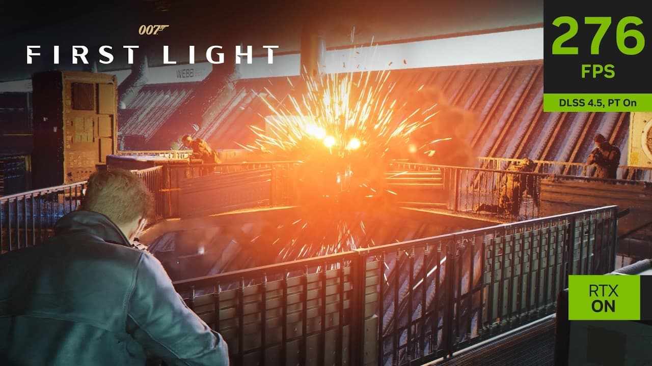 007 First Light – Path Tracing & DLSS 4.5 Ray Reconstruction RTX Update