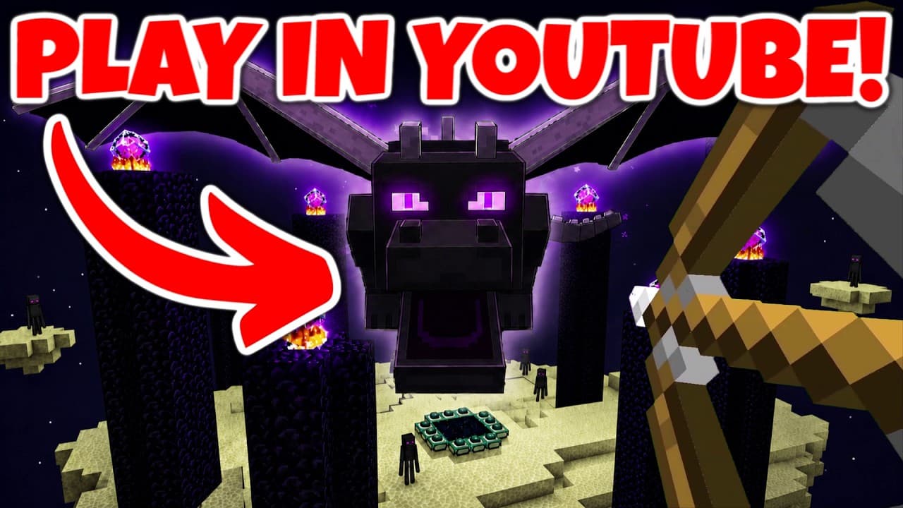 Minecraft but it's PLAYABLE in YouTube!