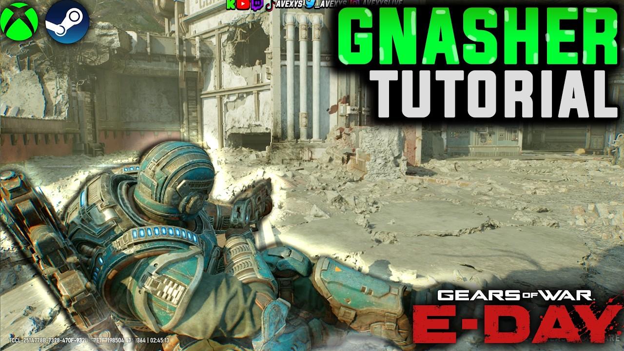 Gears of War E-Day Gnasher + Movement Tutorial by PRO! (Multiplayer Tips + Tricks) (In-Depth)