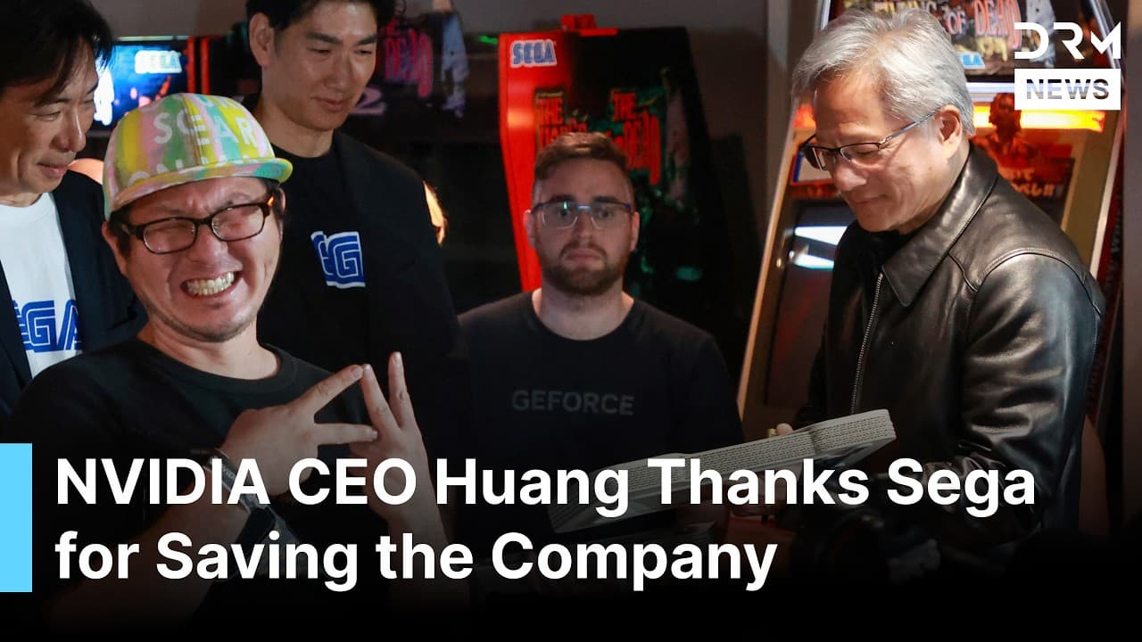 NVIDIA CEO Jensen Huang Thanks Sega for Saving the Company at Historic 30-Year Celebration | AI1G