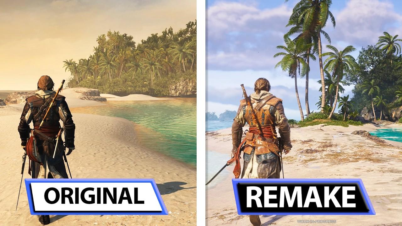 Assassin's Creed Black Flag Resynced | Original VS Remake | Exclusive Gameplay Comparison