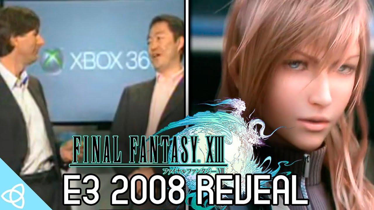 Final Fantasy XIII - Xbox 360 Announcement Trailer and Reaction [E3 2008 Xbox Press Conference]