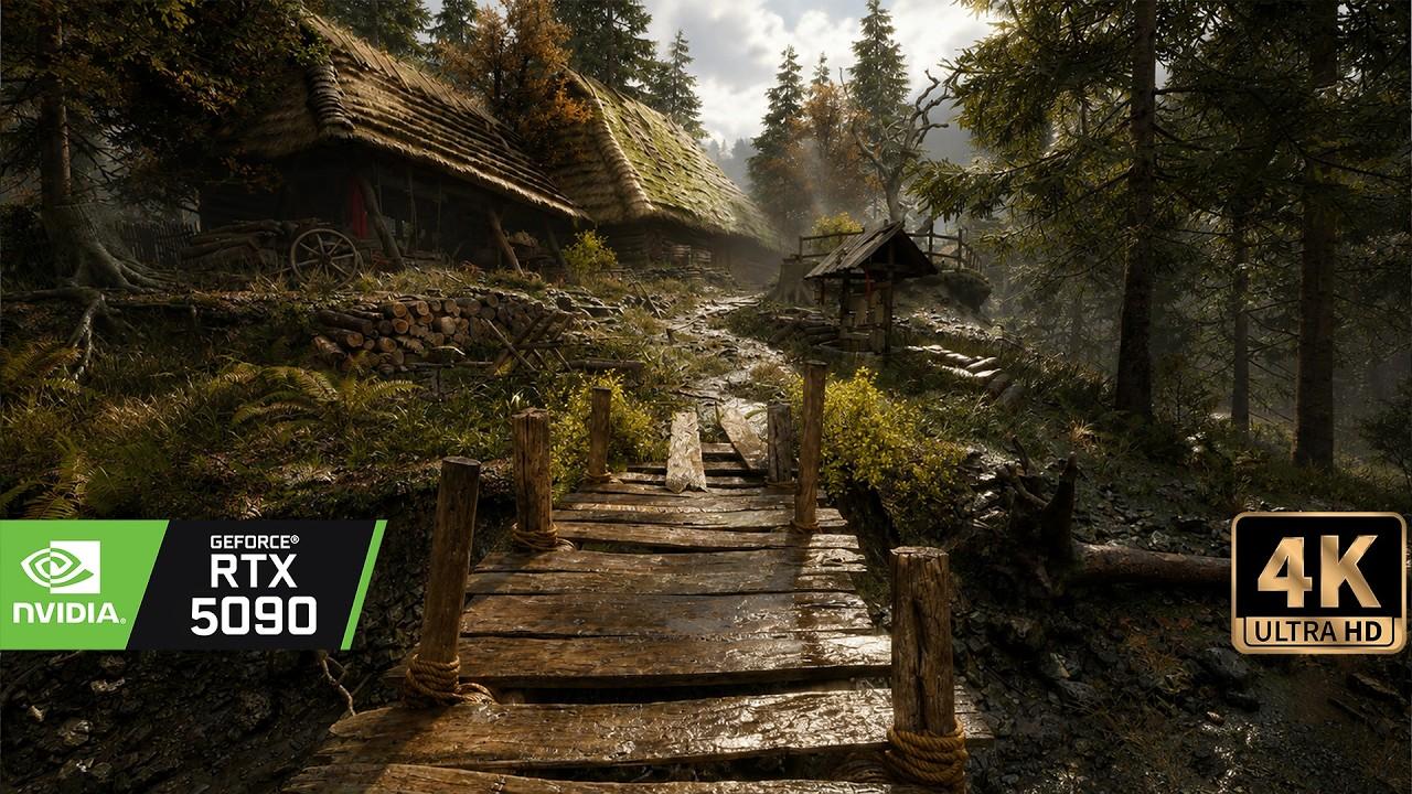 [4K60] Will The Witcher 4 look like this? Photoreal Medival Village Unreal Engine 5 Demo