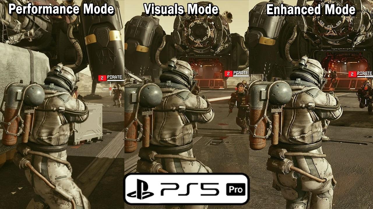 Starfield - PS5 PRO Frame Rate Performance ALL MODES (120hz VRR)