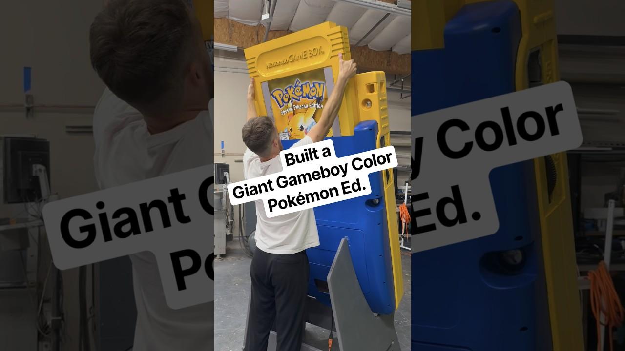 Built a Giant Gameboy Color Pokémon Sp Ed w(@ppow_creative insta) #pokemon #gameboy #retrogaming
