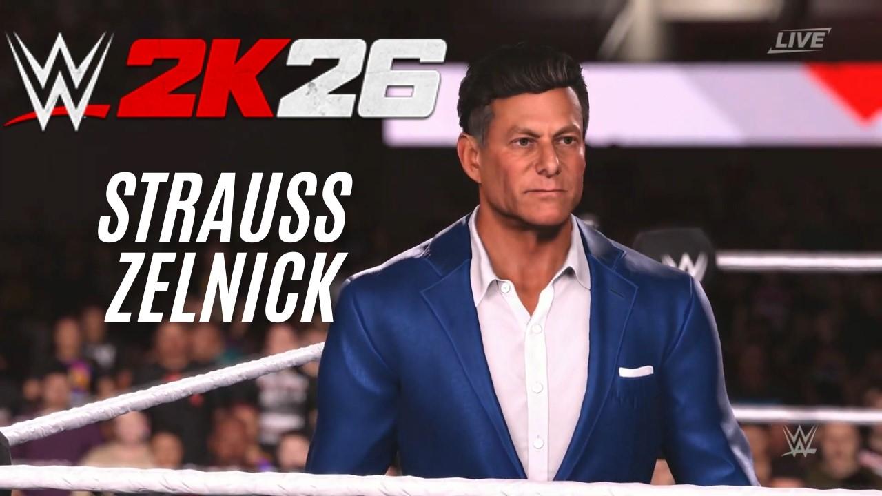 WWE 2K26 - Strauss Zelnick (Entrance, Signature, Finisher, Victory)