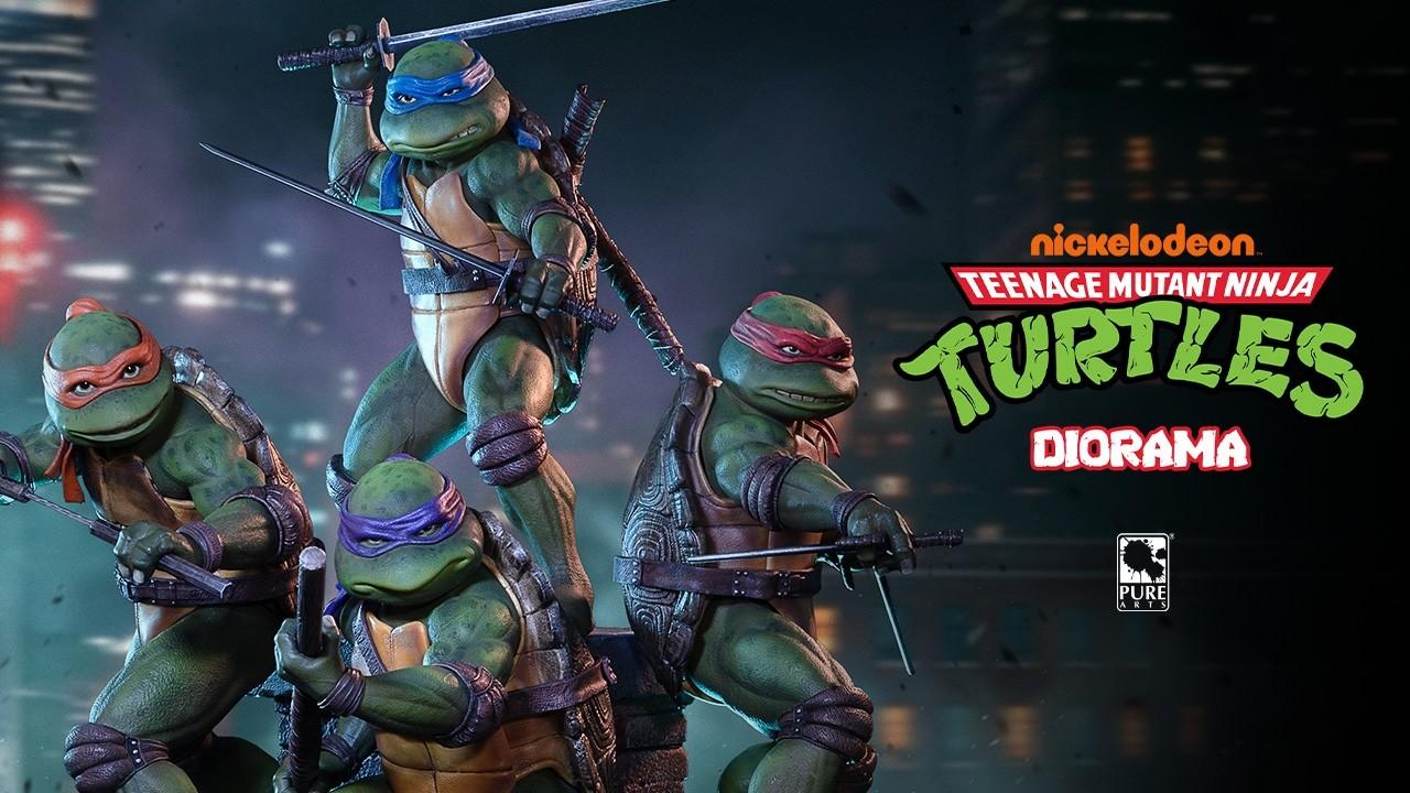 The PureArts Teenage Mutant Ninja Turtles 1/6 Scale Movie Diorama