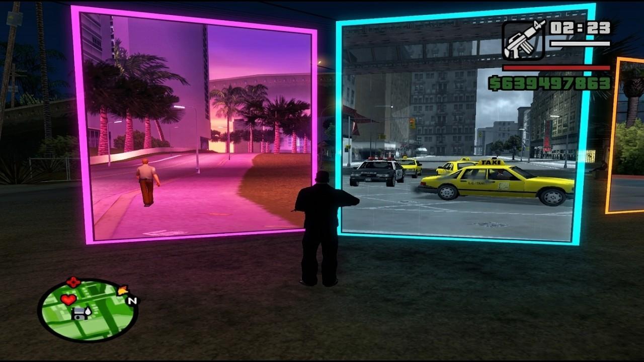 portals between gta III, vice city and san andreas