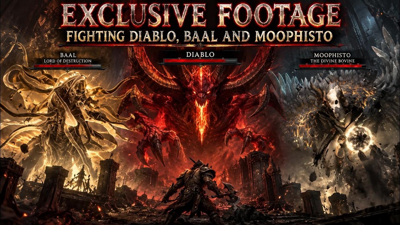 Exclusive Gameplay: Fighting Diablo, Moophisto &amp; Baal!!