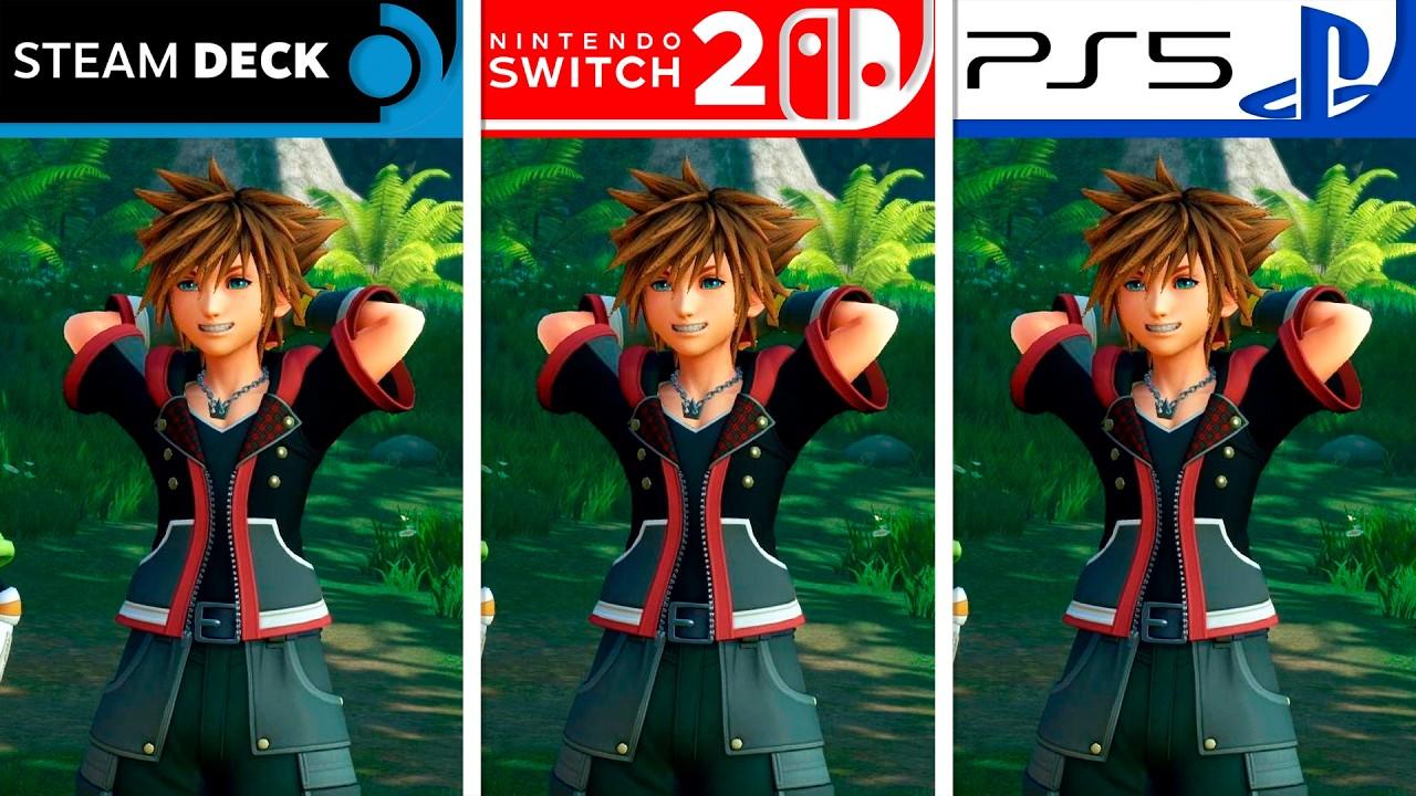 Kingdom Hearts III | Switch 2 - PS5 - Steam Deck | Graphics Comparison