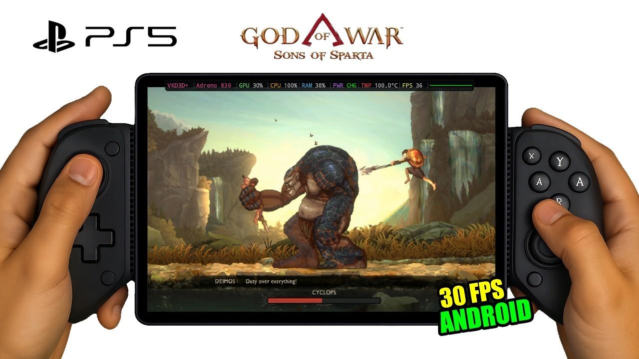 God of War: Sons of Sparta on Android (PS5 Game) 30 FPS - Gamehub v6.3.1