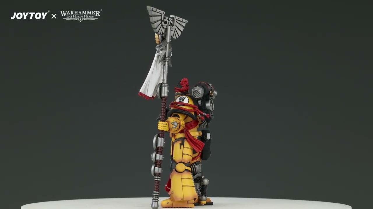 Imperial Fists Herald Consul with Standard and Bolt Pistol