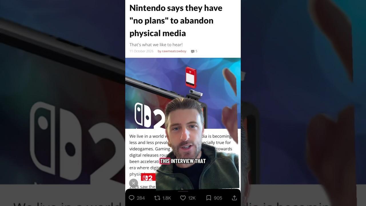 Analyzing Nintendo's interview on physical games for Switch 2