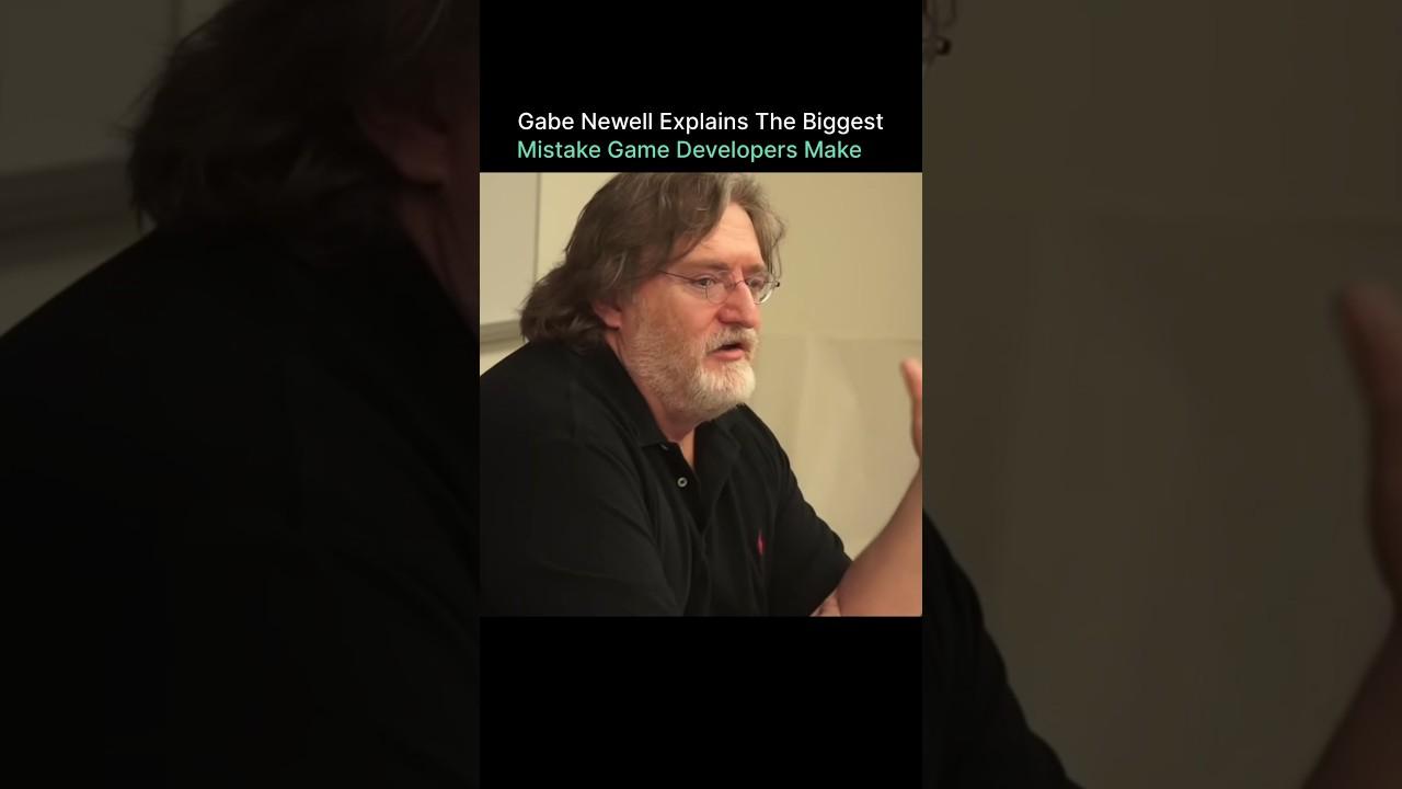 Gabe Newell Explains Game Developers Biggest Mistake #shorts #linux #valve #coding