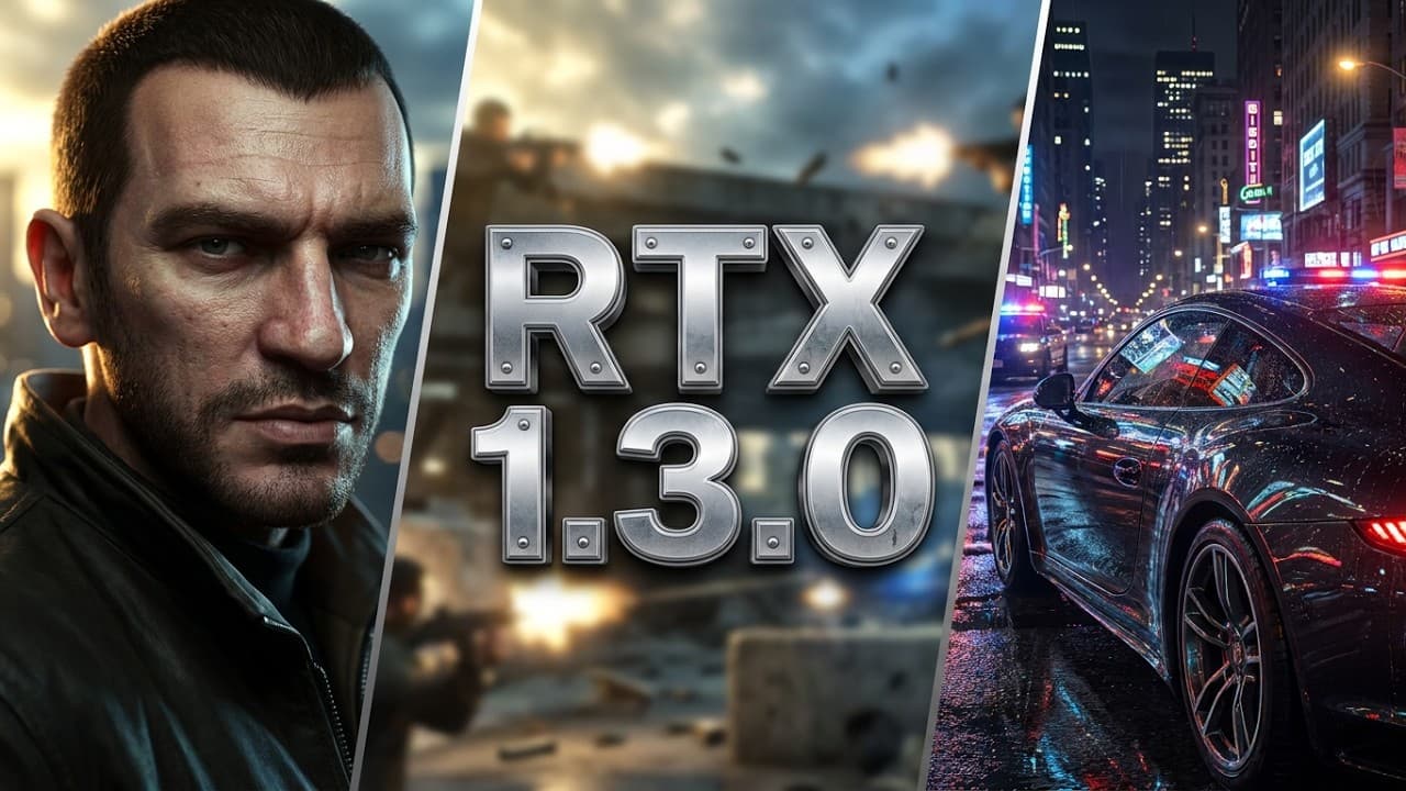 Everything New in GTA IV RTX Remix 1.3.0: 4K Gameplay and Visual Overhaul