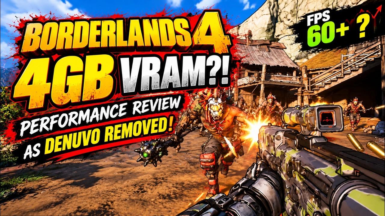 Borderlands 4 on 4GB VRAM After Denuvo Removal… Is It Playable? RTX 3050Ti