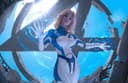"Invisible but not helpless": model showed a cosplay of Susan Storm from the Marvel comics multiverse