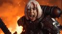 "The Emperor approves!": Cosplayer embodies the image of a Sister of Battle of the Order of the Bloody Rose from Warhammer 40,000