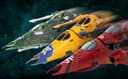 Сообщество Warhammer 40,000 покрасило миниатюру эльдарского гравицикла «Гадюка»