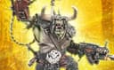 A kit with a Warboss miniature for the tabletop game Warhammer 40,000 has been unveiled: "We are orks, and you are not!"