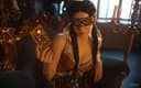 Una cosplayer muestra a Philippa Eilhart de The Witcher 3: Wild Hunt: encuentro con la Dama Búho