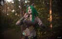 Косплеер показала Меритру из World of Warcraft — лидера Зелёной стаи драконов