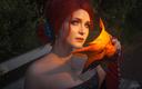 Cosplayer Showcases Triss from "The Witcher 3" Look: Adventures at the Vegelbud Estate Ball