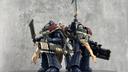 JoyToy showed an unboxing of "Night Lords" Contemptor Terminators figures from Warhammer: The Horus Heresy