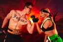 ¡Que comience "Mortal Kombat": cosplayers se transforman en Johnny Cage y Sonya Blade de la serie Mortal Kombat!