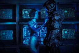 Los cosplayers dieron vida a Cortana y Master Chief del universo Halo: más que compañeros
