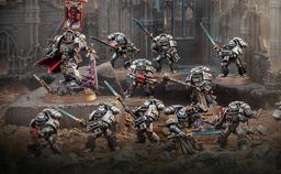 "¡Somos el martillo!": los creadores del juego de mesa Warhammer 40,000 mostraron un set con miniaturas de "Patrulla de Combate: Caballeros Grises"