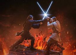 Batalla entre el aprendiz y el maestro: Iron Studios abre la preventa de un diorama con Anakin y Obi-Wan de "Star Wars"