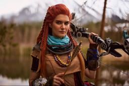 Salvadora de Meridiana: cosplayer se presenta como Aloy del juego Horizon Zero Dawn