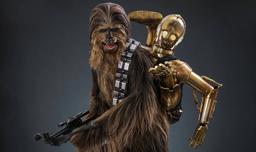 Hot Toys lanza una figura de Chewbacca con el droide C-3PO desensamblado de "Star Wars"