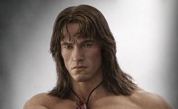 Kaustic Plastik mostró imágenes de la figura de Conan el Bárbaro de la película homónima