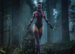 Se abrieron las reservas para la estatua de Mileena del universo Mortal Kombat de Iron Studios