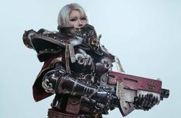 Cosplayer se presenta como una Hermana de Batalla de Warhammer 40,000: "¡El Emperador protege!"