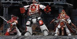 Las figuras del dreadnought "Contemptor", Qin Xa y Hibou Khan de los Cicatrices Blancas recibieron un tráiler de JoyToy