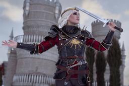 Cosplayer muestra a Ciri de The Witcher 3: Wild Hunt - encuentro con la emperatriz de Nilfgaard