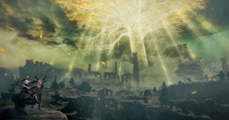 Un dataminer de Elden Ring muestra una escena eliminada con el aterrizaje del Árbol Sagrado de Miquella