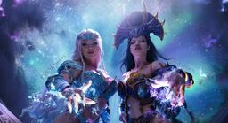 Cosplayers encarnaron a Shar y Selûne de Baldur's Gate 3: las hermanas-diosas de los "Reinos Olvidados"