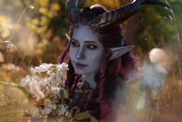 Cosplayer encarna a Alfira de Baldur's Gate 3: la barda tiefling de buen corazón