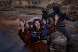 Cosplayer se transforma en Rita, la hechicera espacial de la serie "Power Rangers"